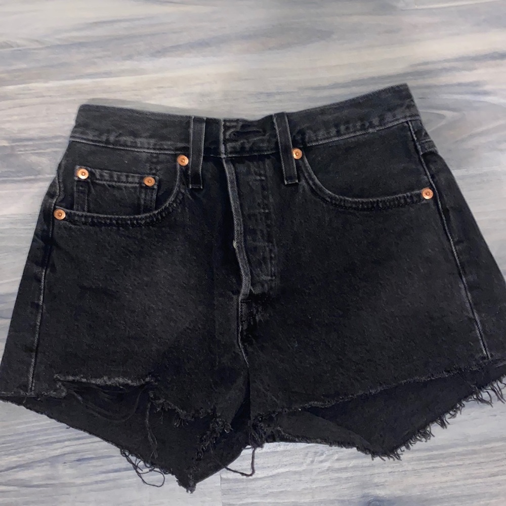 Levi’s Black Jean Shorts